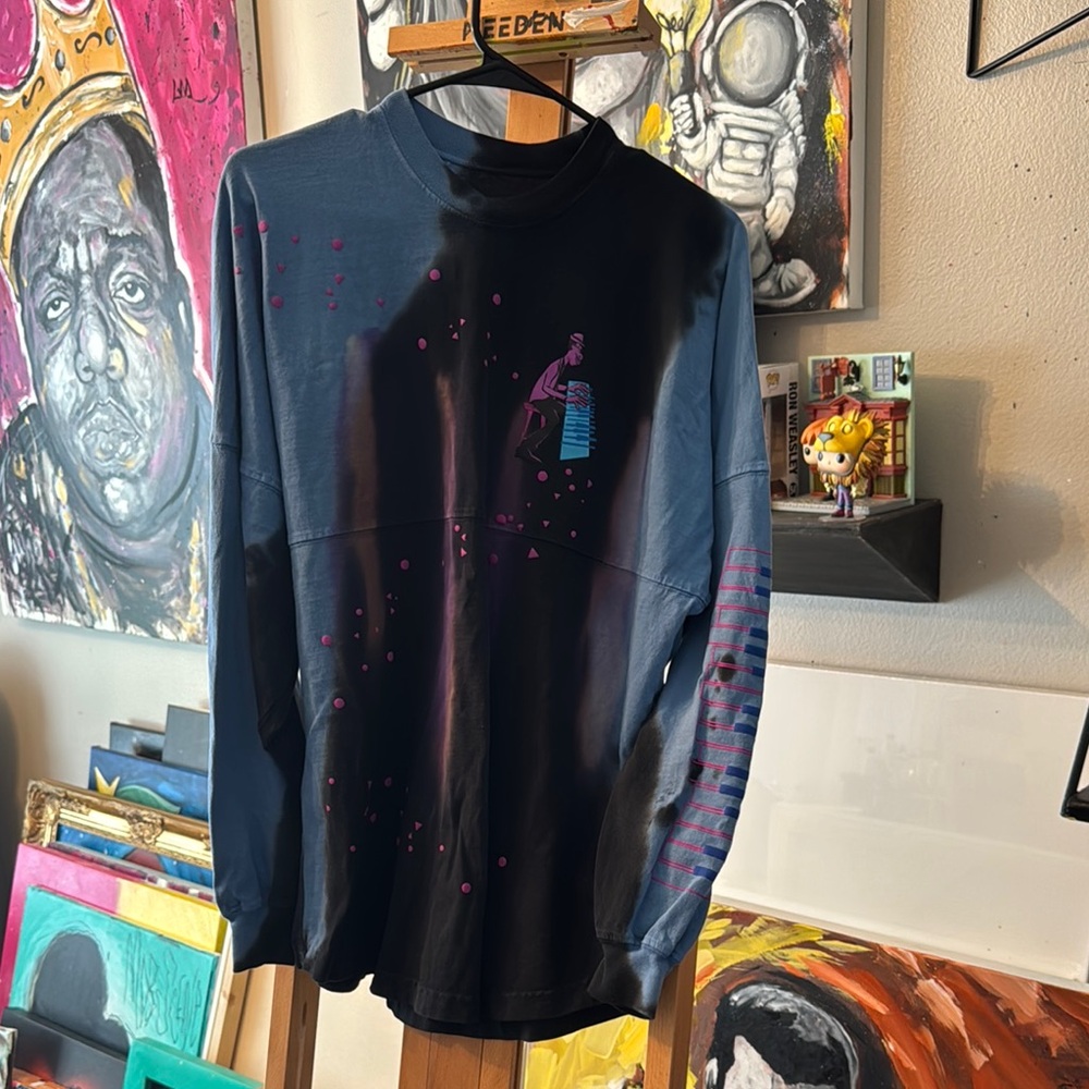 Disney Black Long Sleeve Tee with Graphic